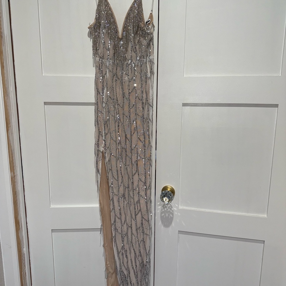 Fashion Nova Millionaire Heiress Sequin Fringe Dress